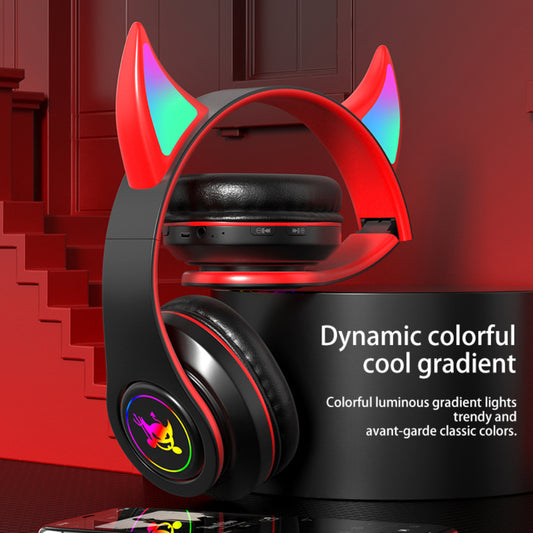 Headset Bluetooth Magic Angle – Dobrável, LED e Conforto Total 🎧✨