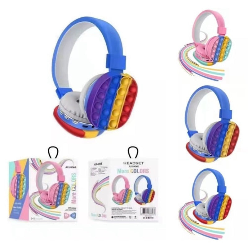 Fone Bluetooth AH-806E – Fofo, Colorido e Super Estiloso 🎧✨