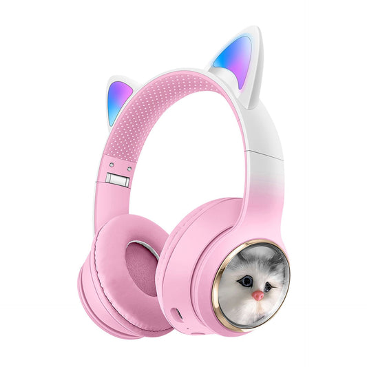 Fone AKZ-09 Cat Bluetooth – Fofo, Dobrável e Bateria Duradoura