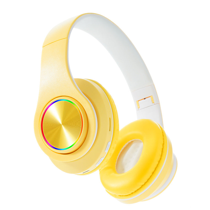 Headset B39 Bluetooth – Graves Poderosos e Luz Respiratória 🎧✨