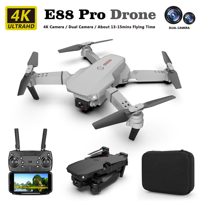 E88 Drone with HD Camera – Long-Range, Fixed-Height Quadcopter for Kids