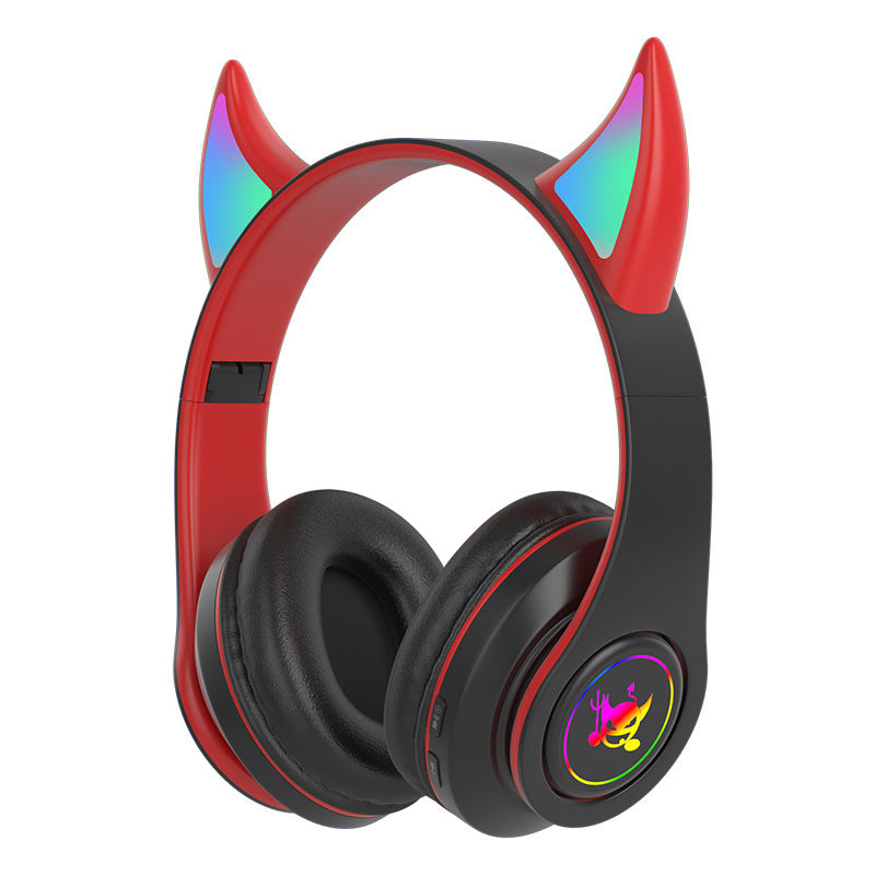 Headset Bluetooth Magic Angle – Dobrável, LED e Conforto Total 🎧✨
