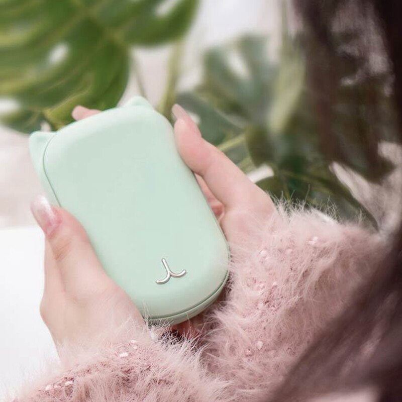 Aquecedor de Mãos USB Recarregável 2 em 1 – Power Bank Portátil 3600mAh