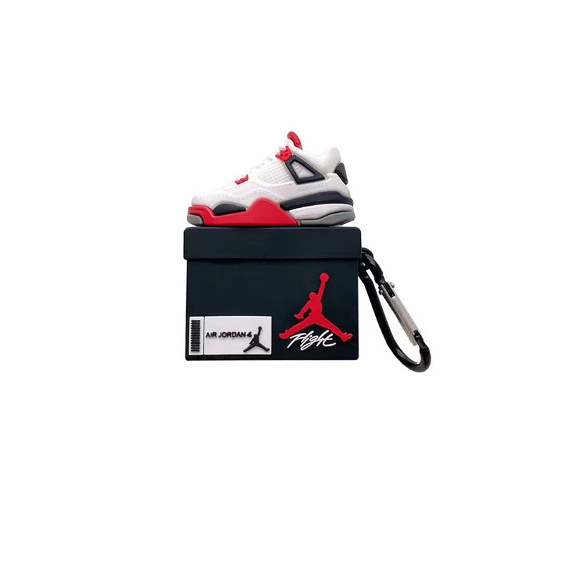 Capa Criativa 3D "Shoe Box" para AirPods 1/2/3/Pro – Estilo Sneaker | Proteção em Silicone
