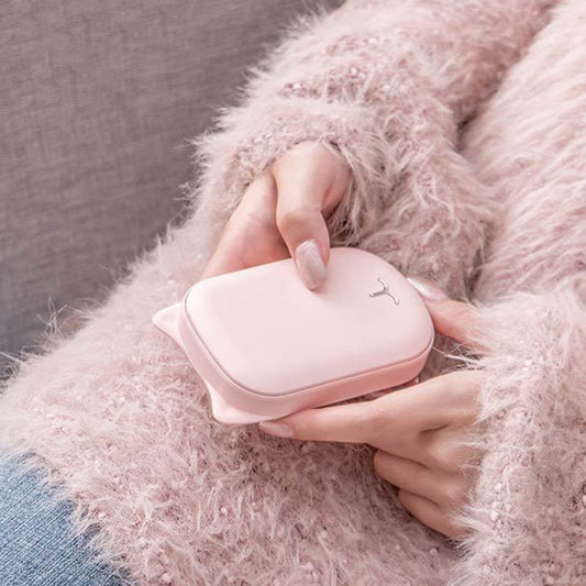Aquecedor de Mãos USB Recarregável 2 em 1 – Power Bank Portátil 3600mAh
