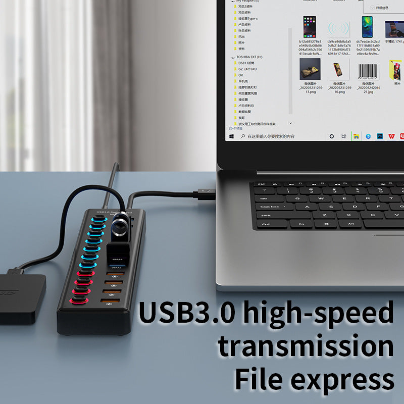 All-in-One Hub USB-C 11-em-1 Gen 2 (60 W PD, 4K HDMI, Ethernet, SD/TF, Áudio) – Dock de Expansão para Laptop e Mobile
