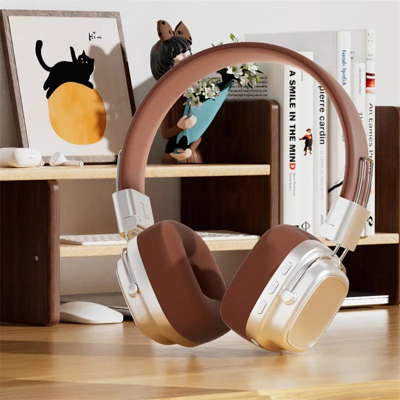 Headset Retro DR02 Bluetooth 5.3 – Som Surround e Estilo Clássico 🎧✨