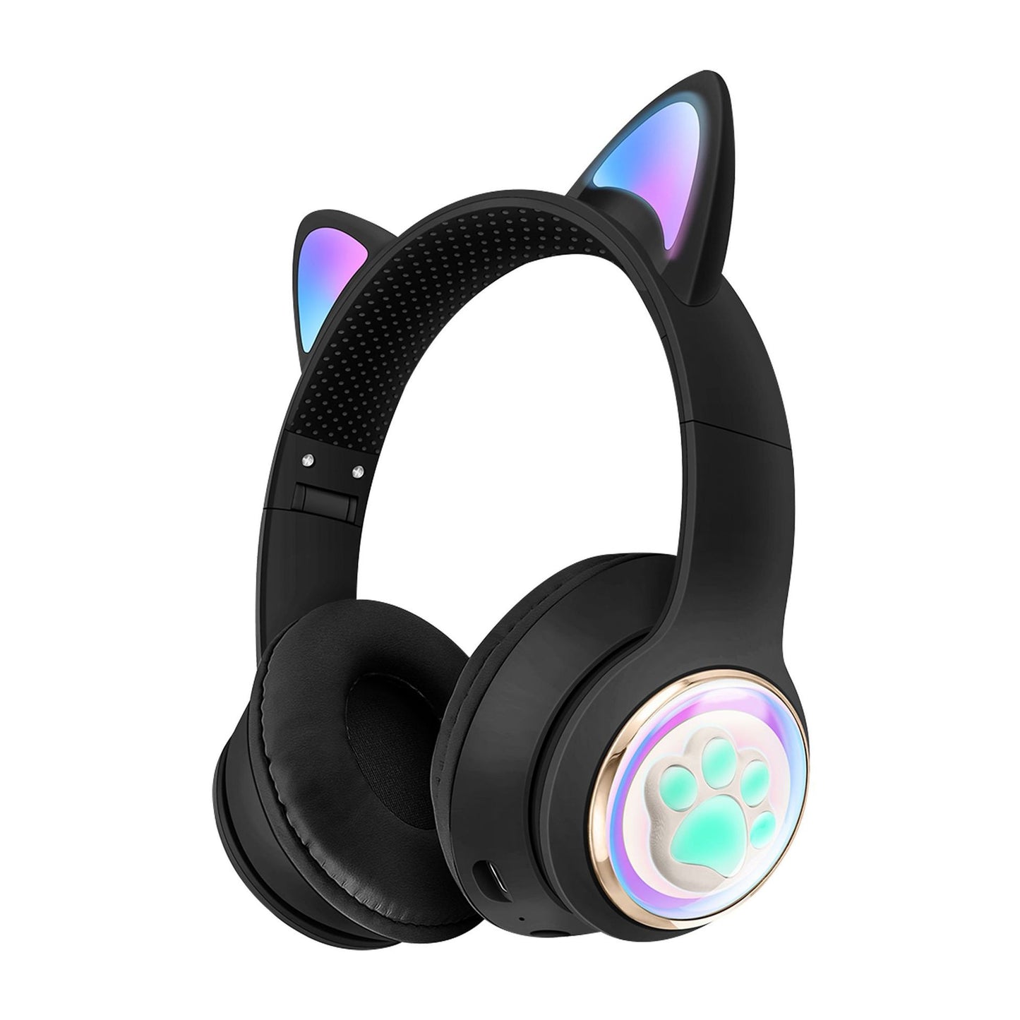 Fone Bluetooth Orelhas de Gato – Estilo Fofo e Graves Poderosos