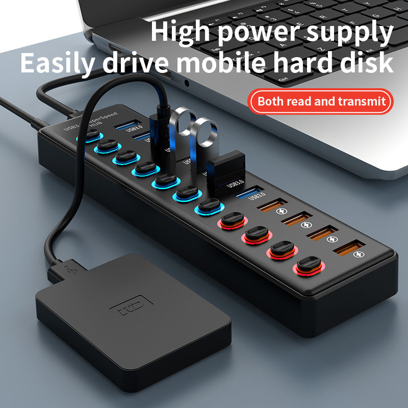 All-in-One Hub USB-C 11-em-1 Gen 2 (60 W PD, 4K HDMI, Ethernet, SD/TF, Áudio) – Dock de Expansão para Laptop e Mobile