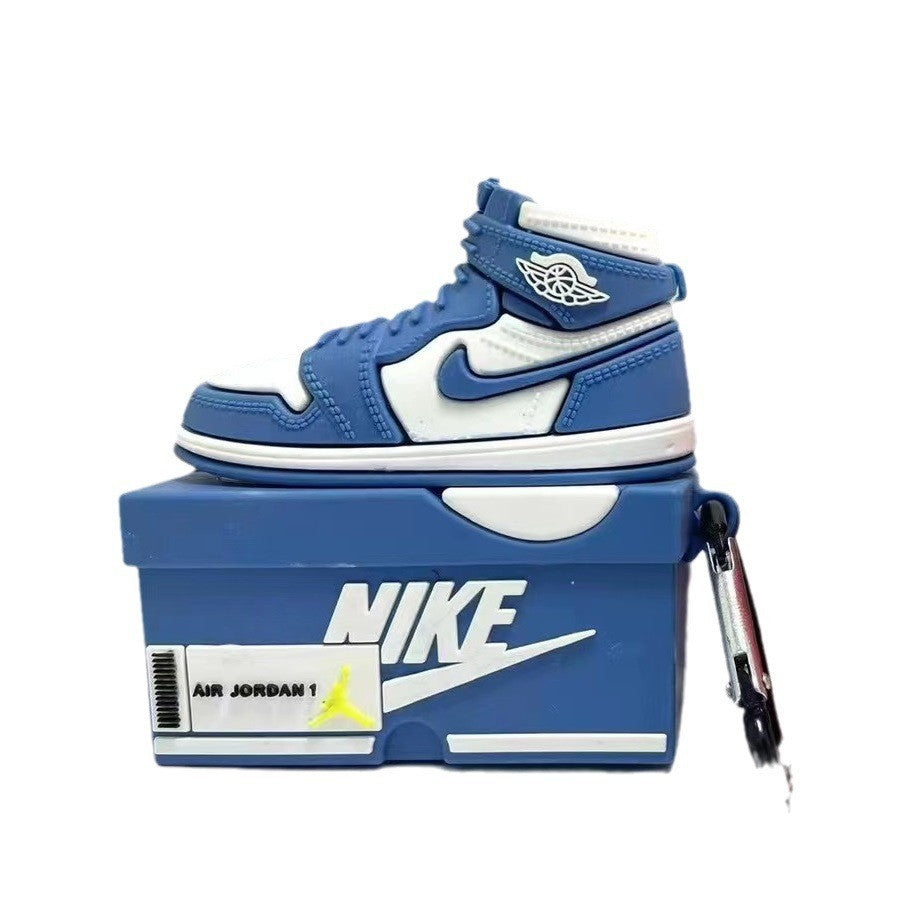 Capa Criativa 3D "Shoe Box" para AirPods 1/2/3/Pro – Estilo Sneaker | Proteção em Silicone