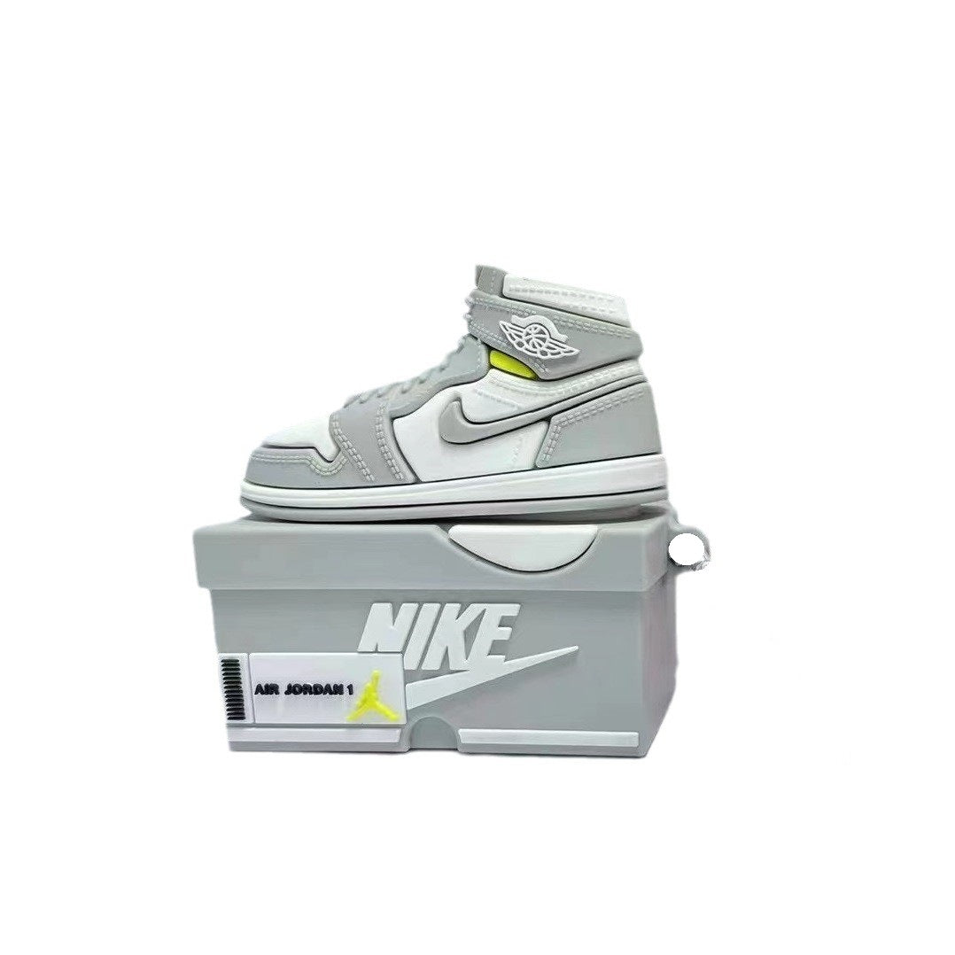 Capa Criativa 3D "Shoe Box" para AirPods 1/2/3/Pro – Estilo Sneaker | Proteção em Silicone
