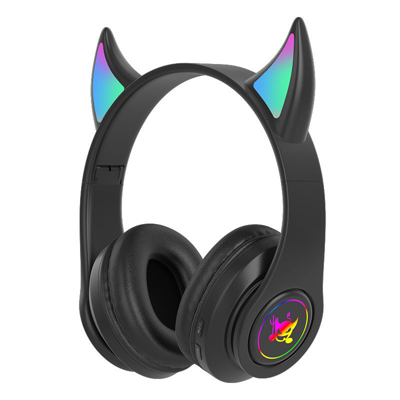 Headset Bluetooth Magic Angle – Dobrável, LED e Conforto Total 🎧✨