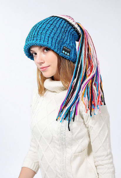 Touca Bluetooth Inverno Mulher | Beanie Aquecida com Fones, Microfone e Bateria Recarregável