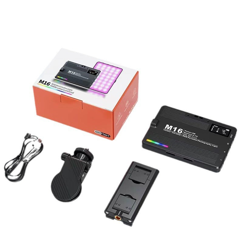 Luz LED para Vídeos, Lives e VLOGs – RGB e Tricolor | Recarregável com Clipe