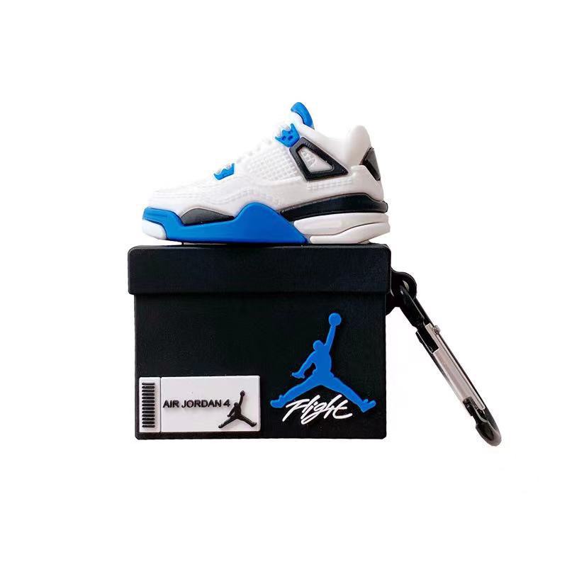 Capa Criativa 3D "Shoe Box" para AirPods 1/2/3/Pro – Estilo Sneaker | Proteção em Silicone