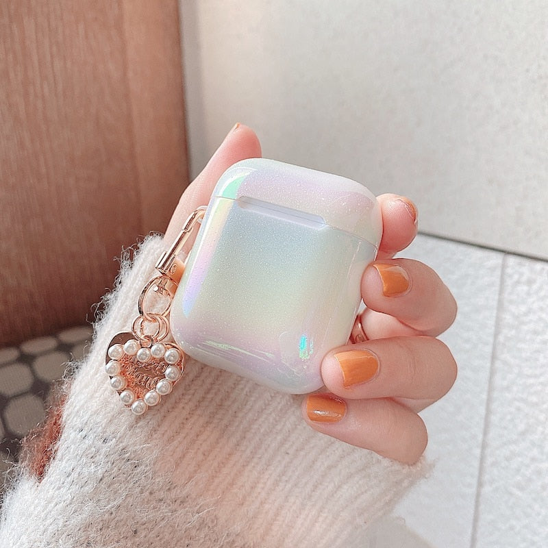 Case AirPods 3D Love Pearl – Estilo Fofo e Proteção Completa