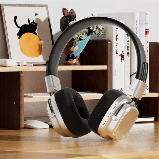Headset Retro DR02 Bluetooth 5.3 – Som Surround e Estilo Clássico 🎧✨