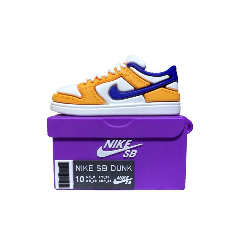 Capa Criativa 3D "Shoe Box" para AirPods 1/2/3/Pro – Estilo Sneaker | Proteção em Silicone