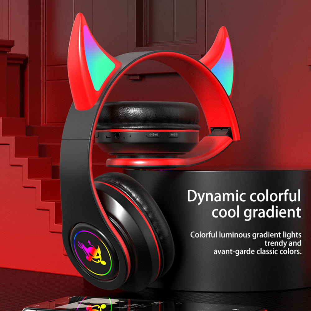 Headset Bluetooth Magic Angle – Dobrável, LED e Conforto Total 🎧✨