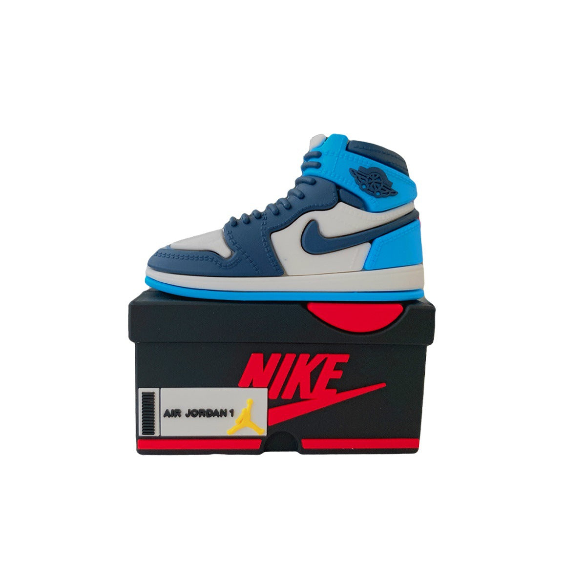 Capa Criativa 3D "Shoe Box" para AirPods 1/2/3/Pro – Estilo Sneaker | Proteção em Silicone