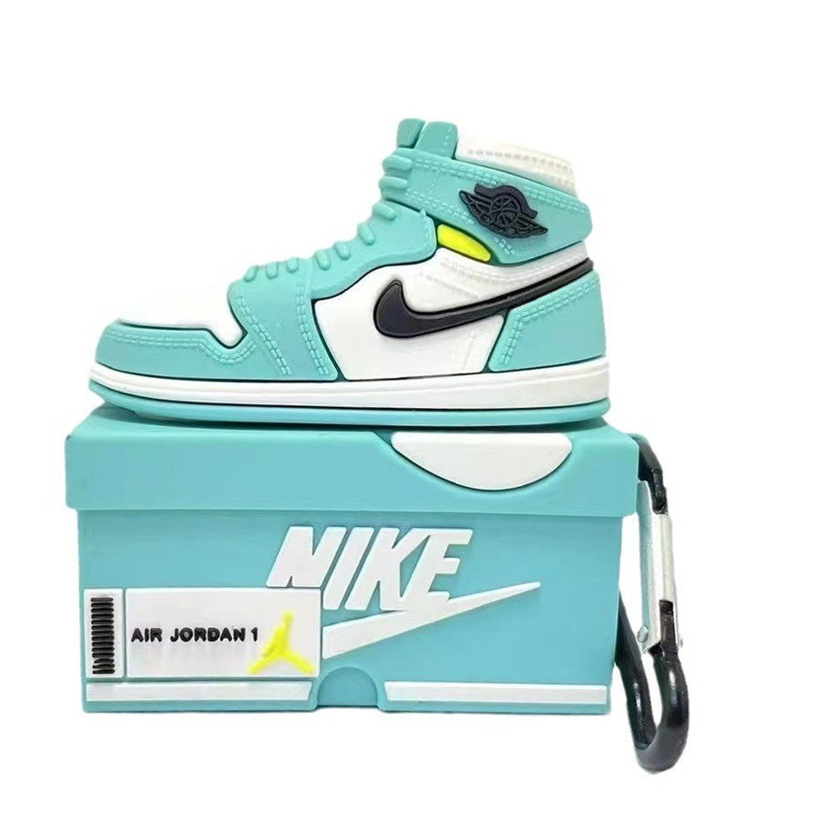 Capa Criativa 3D "Shoe Box" para AirPods 1/2/3/Pro – Estilo Sneaker | Proteção em Silicone