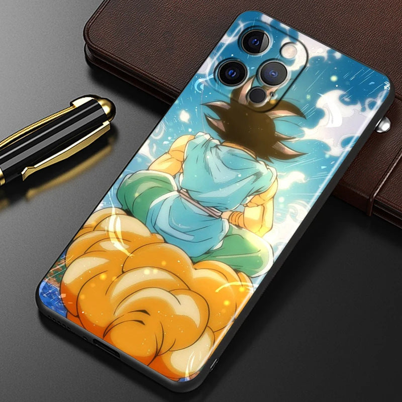 Capa Dragon Ball para iPhone – Estilo Urbano | Preta com Pintura Artística