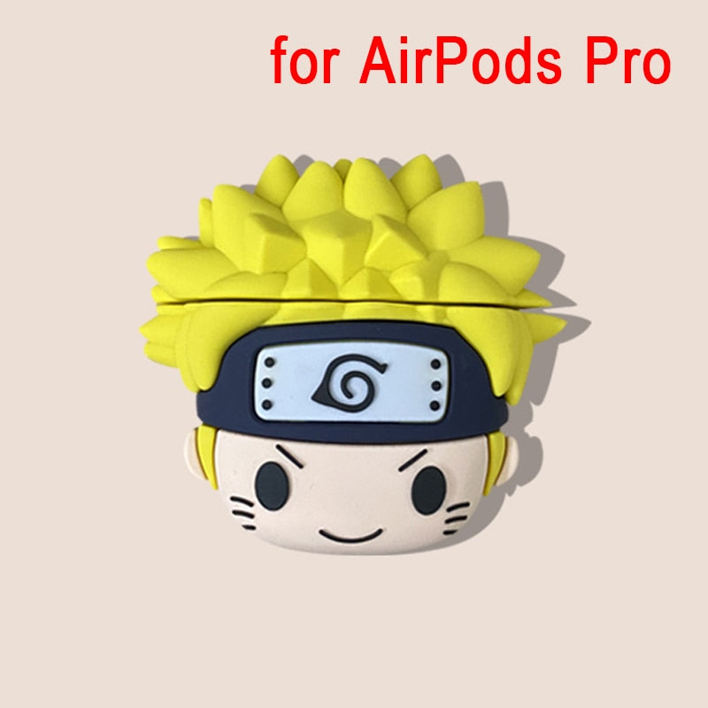 Case Anime Naruto & Sasuke para AirPods – Proteção Fofa e Estilosa