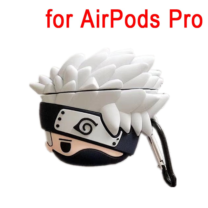 Case Anime Naruto & Sasuke para AirPods – Proteção Fofa e Estilosa