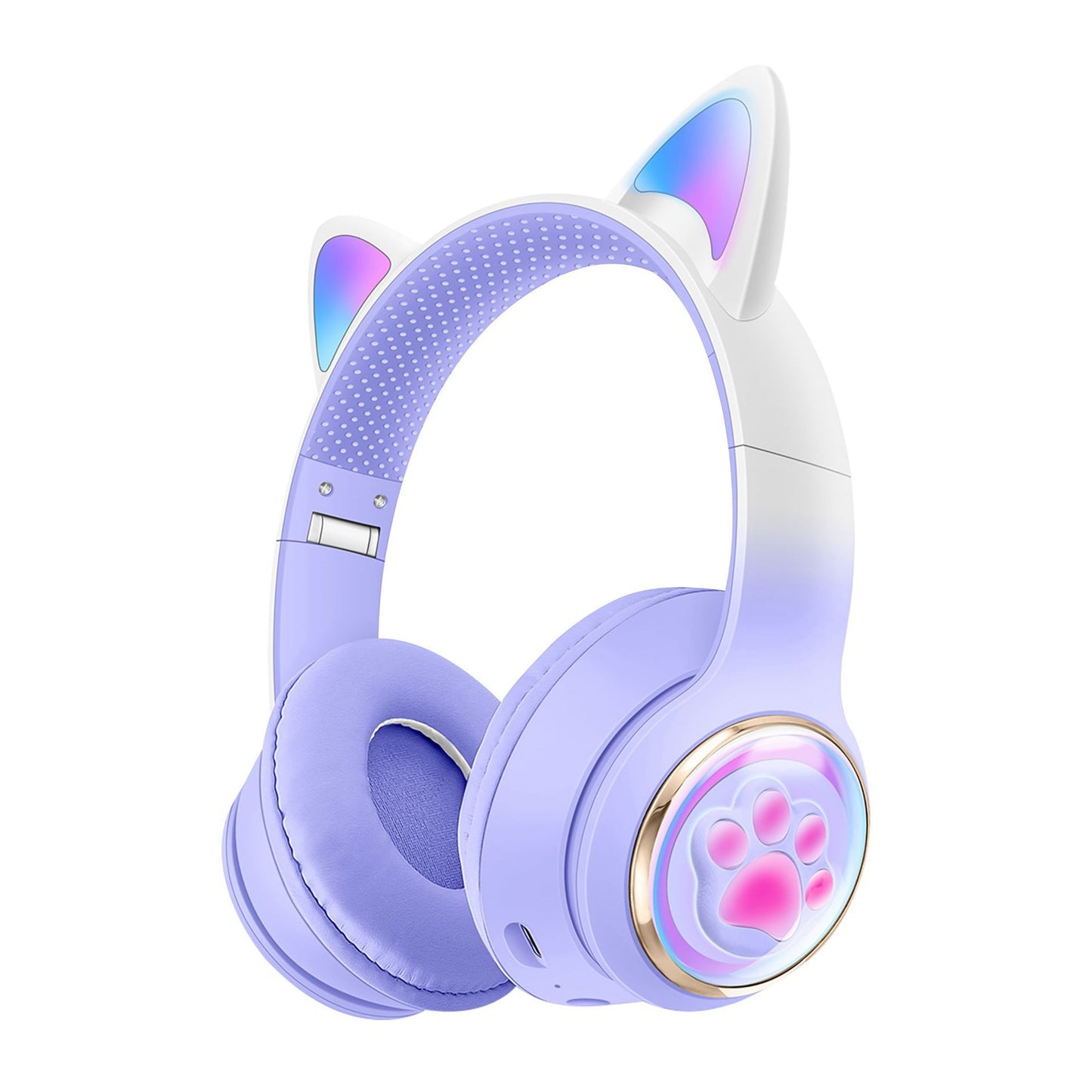 Fone Bluetooth Orelhas de Gato – Estilo Fofo e Graves Poderosos