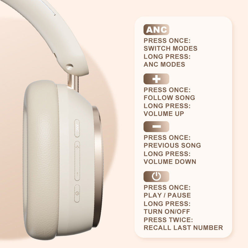 Headset Bluetooth M12 – Som Premium com Cancelamento de Ruído ANC 🎧✨