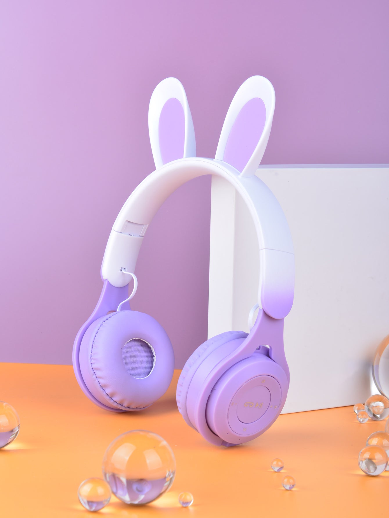 Headset Infantil M6R Orelhinhas de Coelho – LED Colorido e Bluetooth ✨