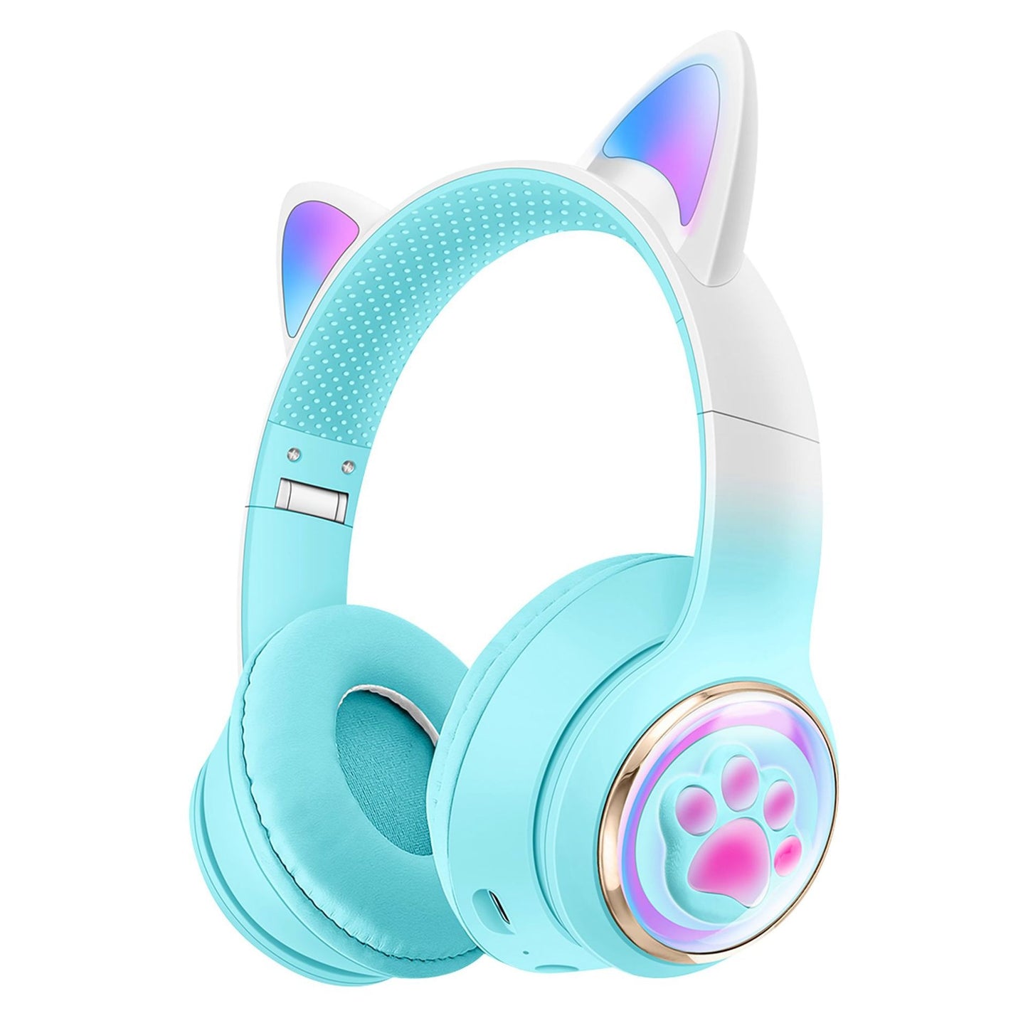 Fone Bluetooth Orelhas de Gato – Estilo Fofo e Graves Poderosos