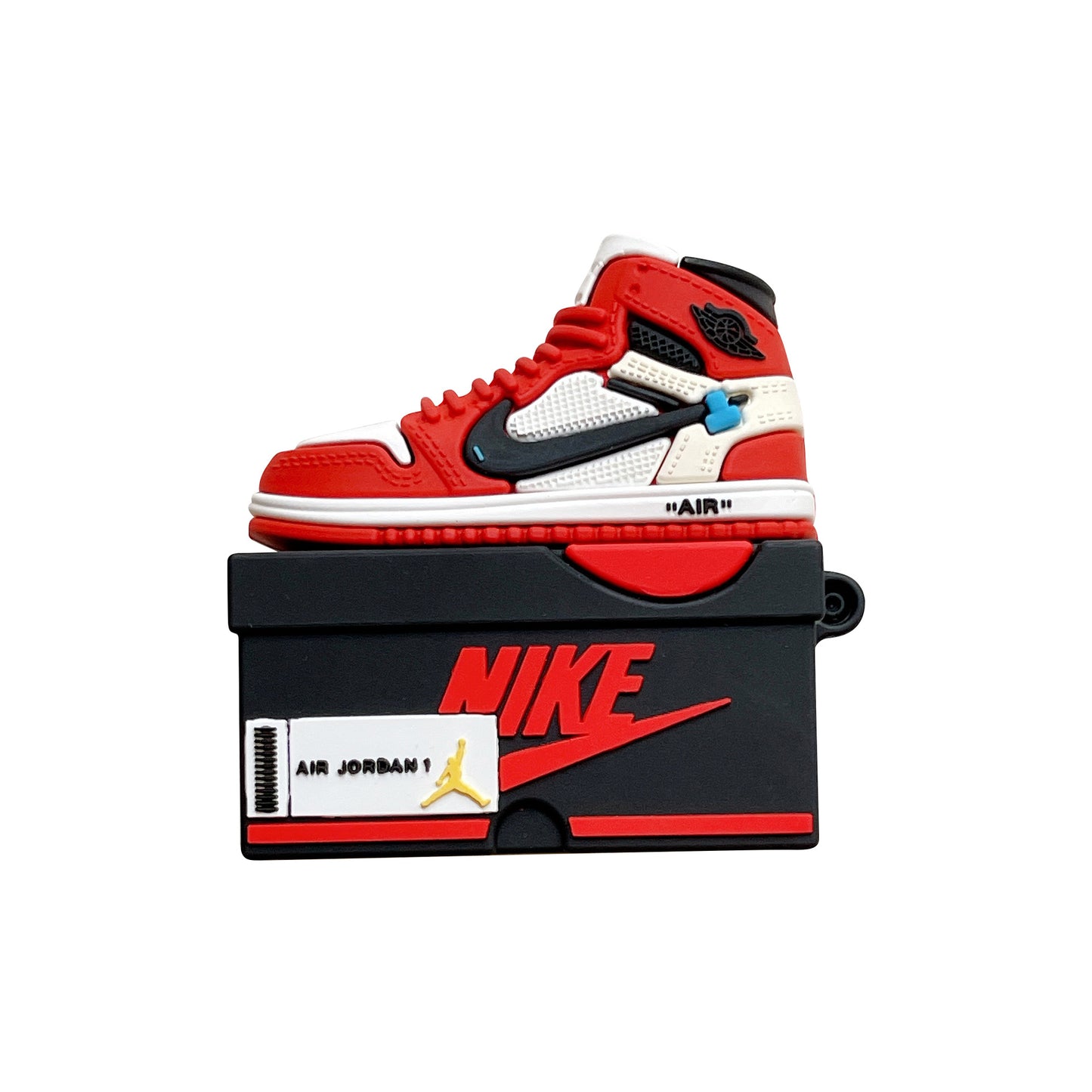 Capa Criativa 3D "Shoe Box" para AirPods 1/2/3/Pro – Estilo Sneaker | Proteção em Silicone
