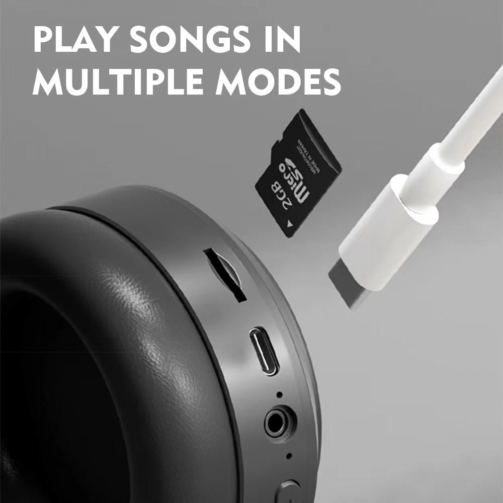 Headset Gamer Bluetooth – Dobrável, 3D e Slot para Cartão 🎧🔥