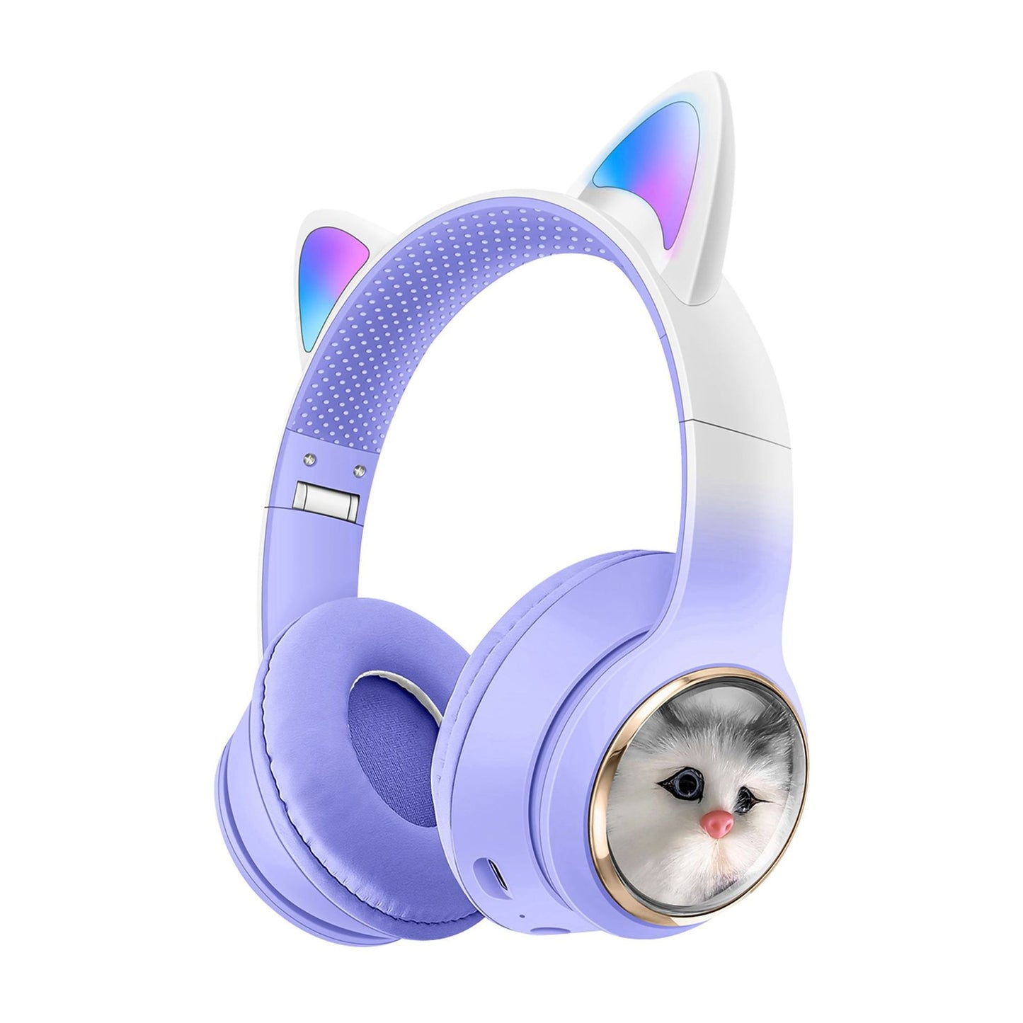 Fone AKZ-09 Cat Bluetooth – Fofo, Dobrável e Bateria Duradoura