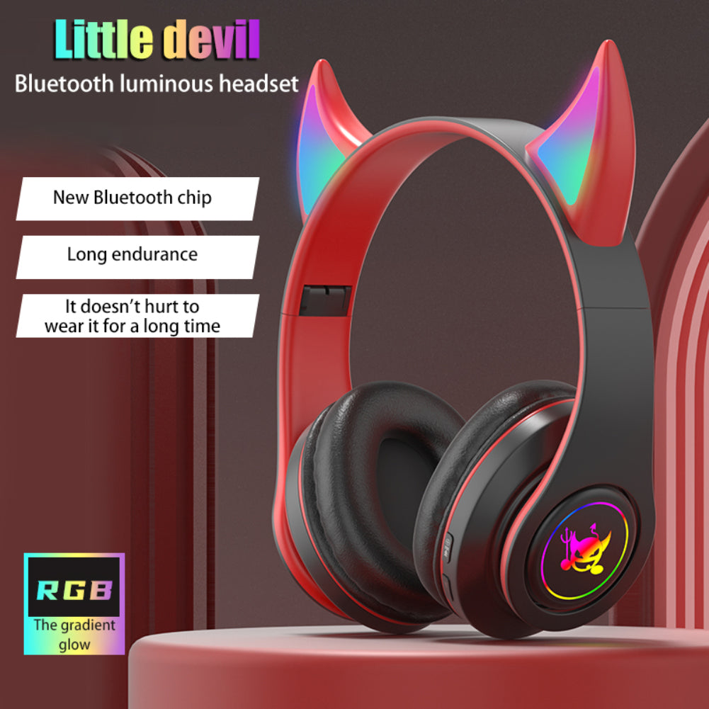 Headset Bluetooth Magic Angle – Dobrável, LED e Conforto Total 🎧✨